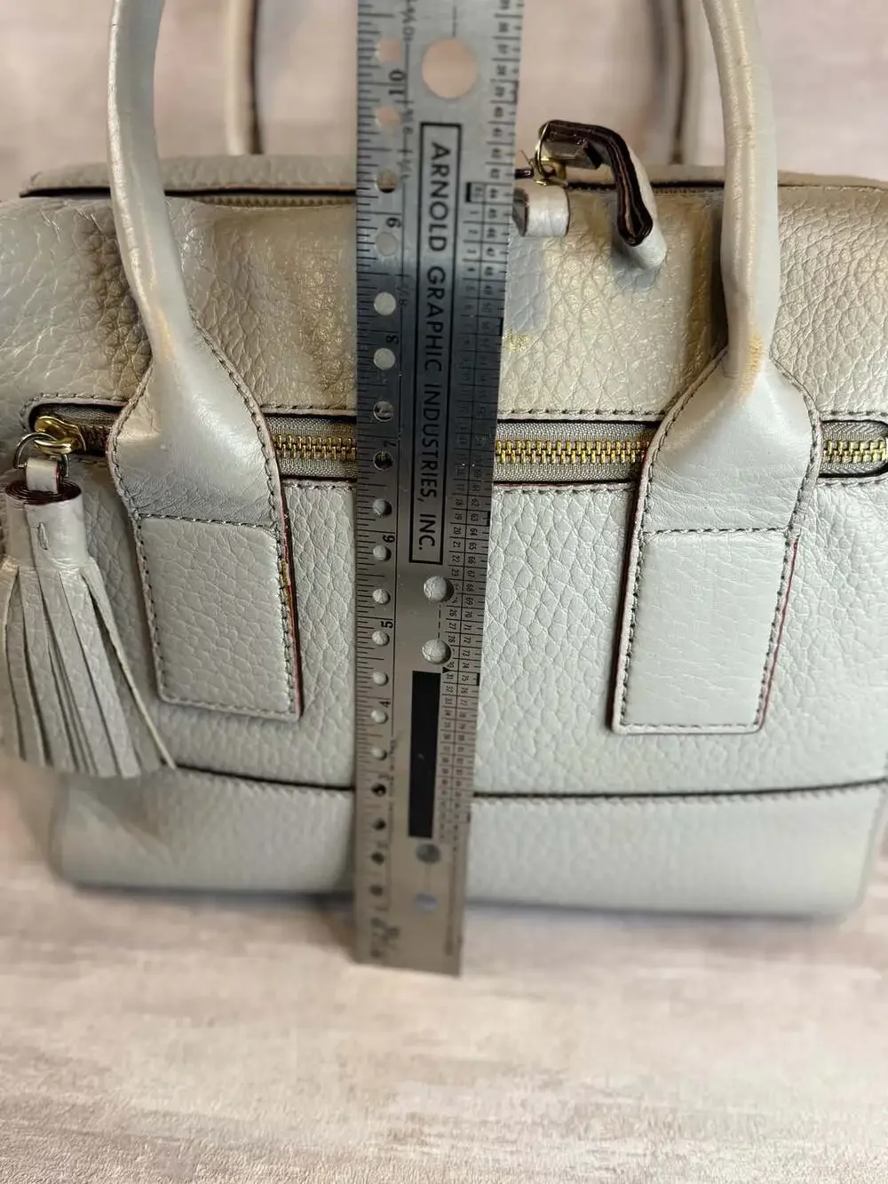 kate spade gray pebbled